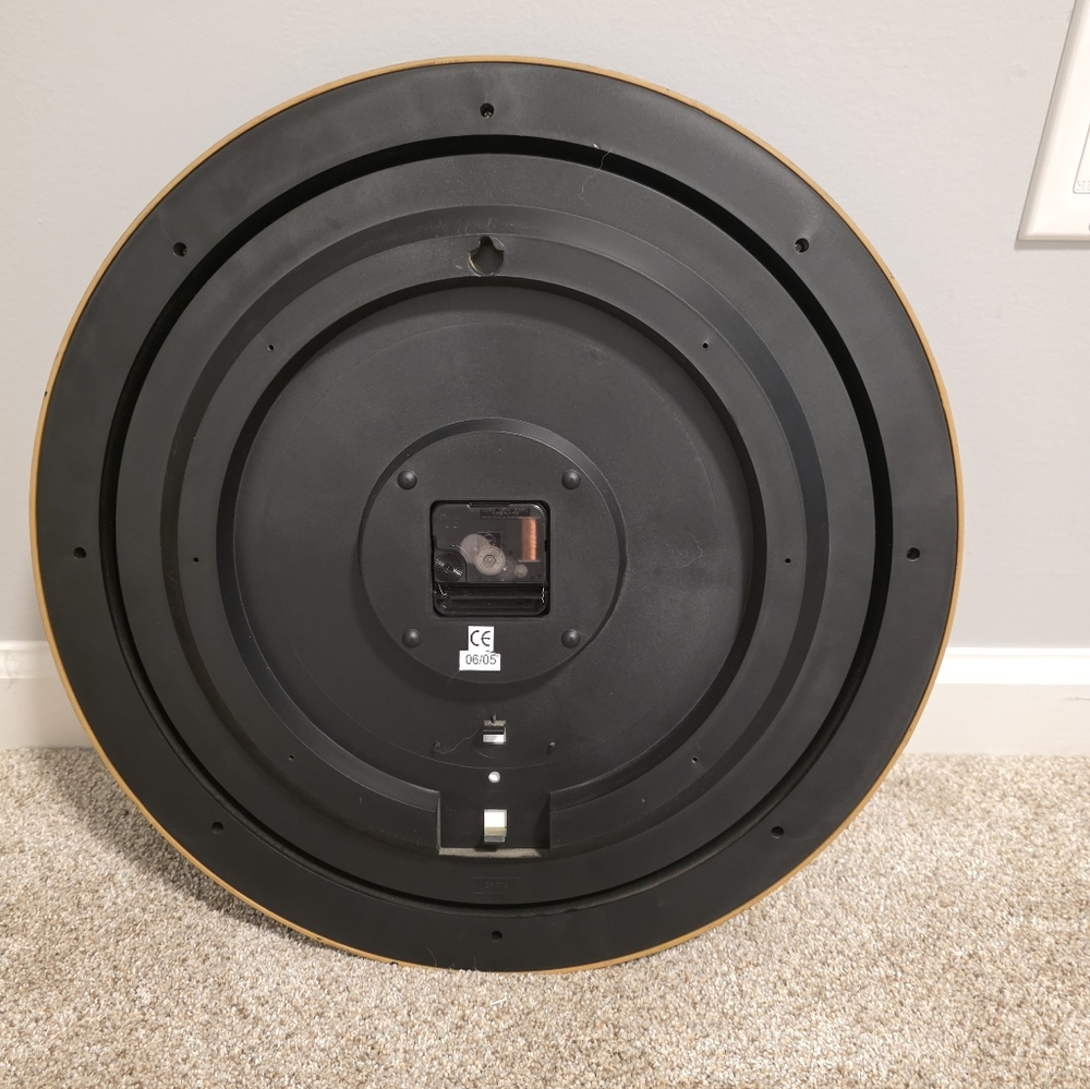 Classic Black Wall Clock - Picture 2 of 2